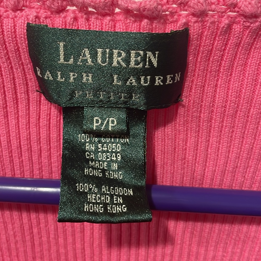 Pink Ralph Lauren tank - Picture 3 of 4